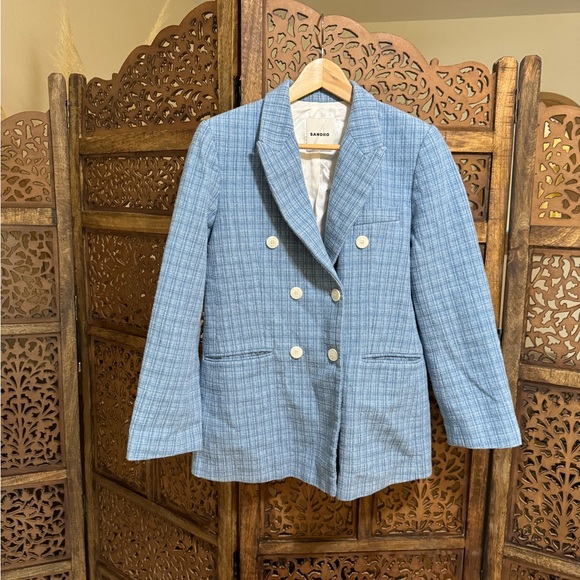 Sandro Nars Double Breasted Blazer 38 - Picture 6 of 6